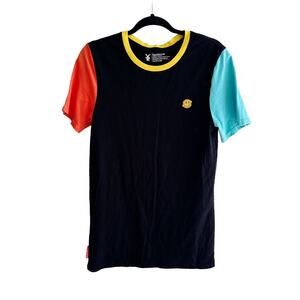 Dutch Bros Colorblock Smiley Face Short Sleeve T-Shirt
